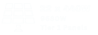 9kW tier 1 solar panels