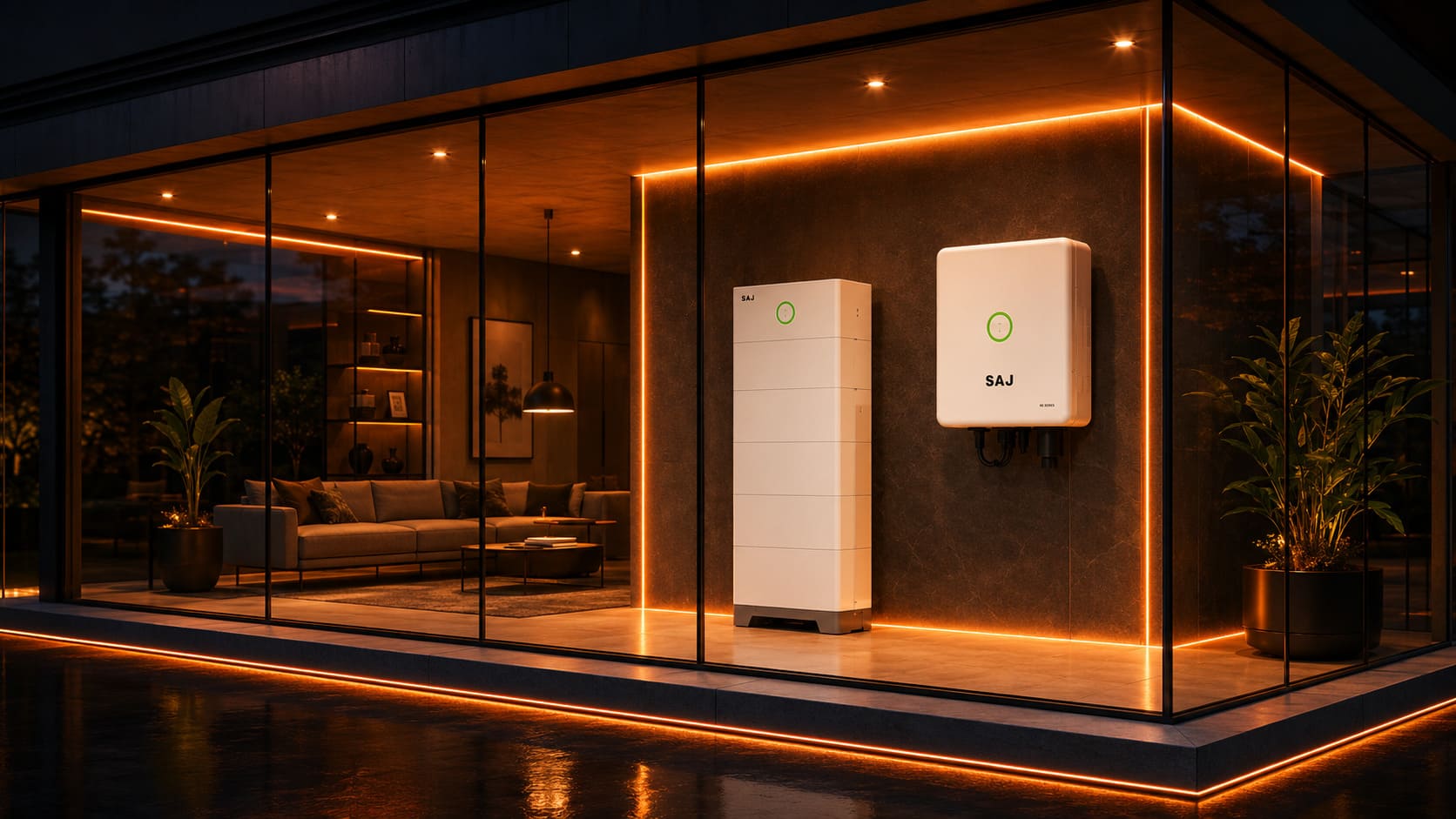 SAJ 10kW inverter and battery system