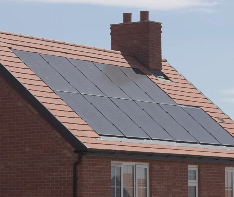 Rooftop solar panels on a house that may be covered by emergency solar management in Perth