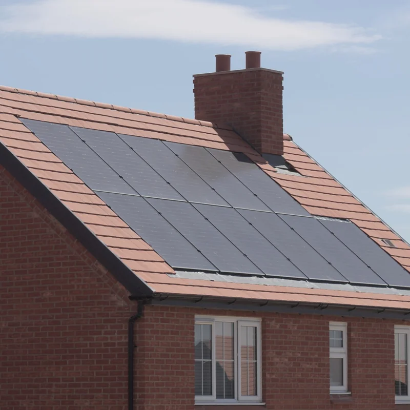 Rooftop solar panels on a house that may be covered by emergency solar management in Perth