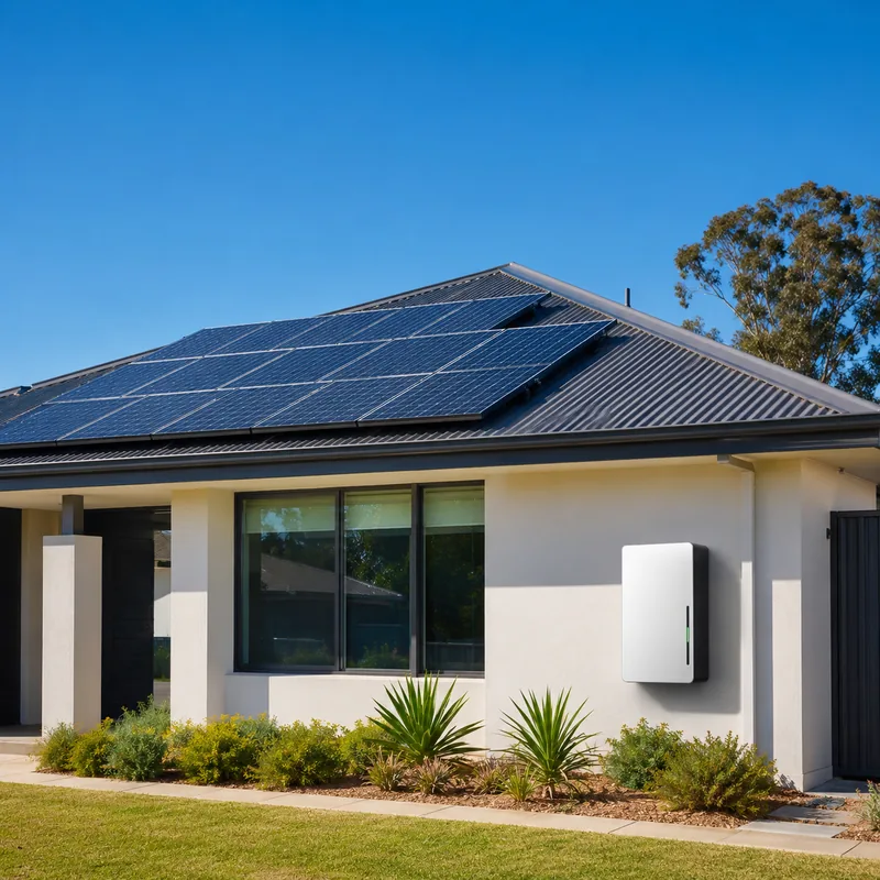 Perth battery rebates 2026 - home with rooftop solar and battery